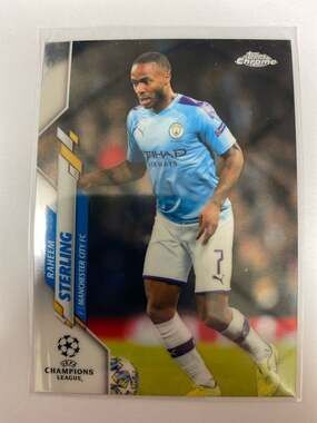 2019-20 Topps Chrome UEFA Champions League Speckle Refractors #28 Raheem Sterlin